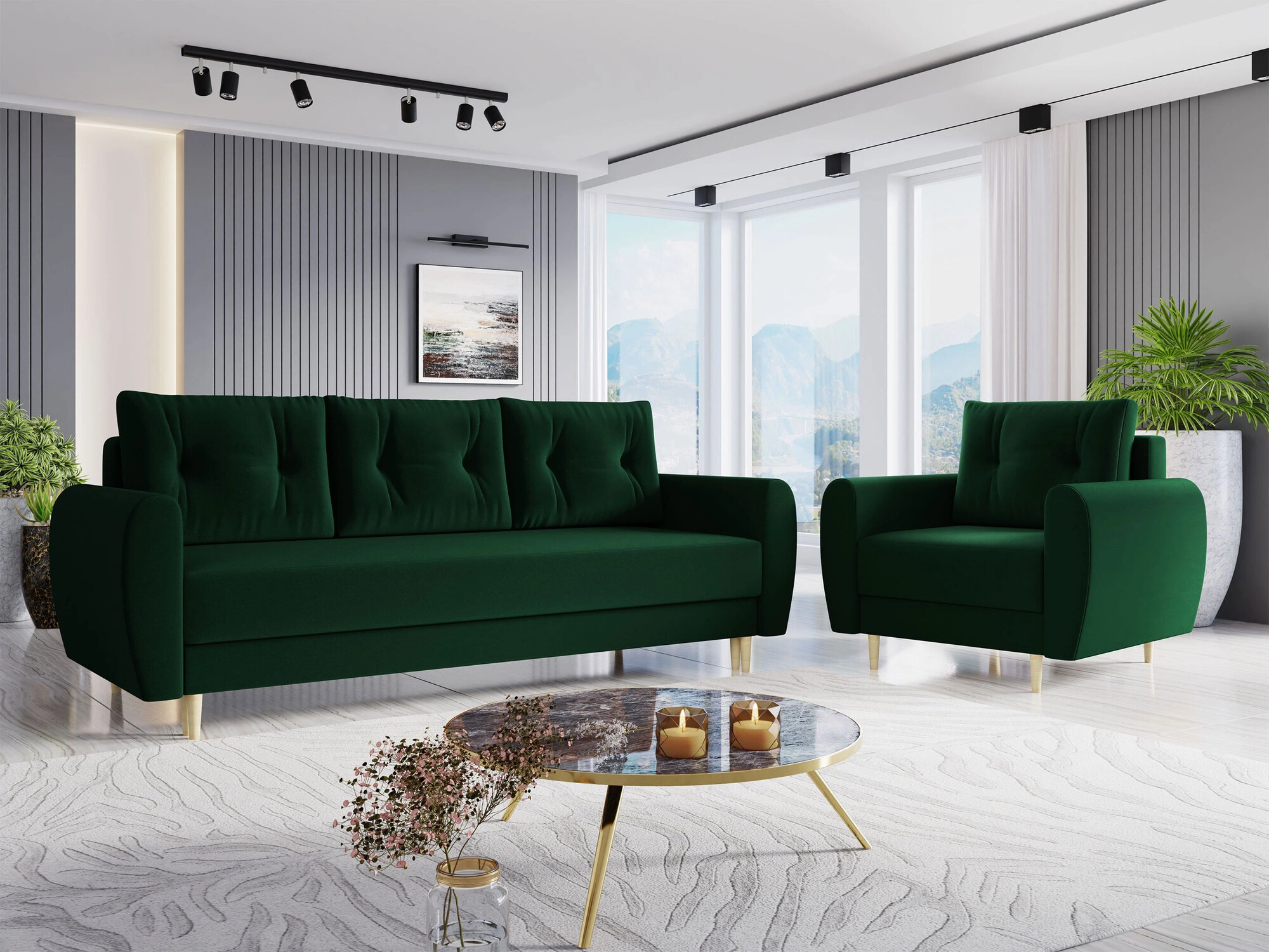 Upholstered furniture set Memphis 145 (Itaka 10)