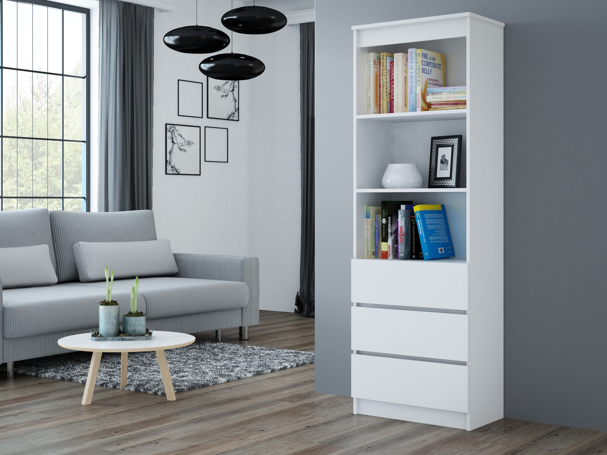 Bookcase Mandeville 246 (White)