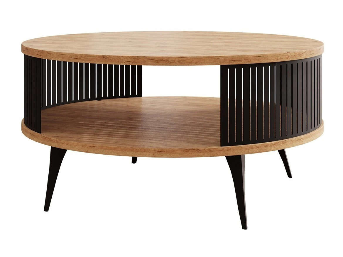 Coffee table Vitum (Black + Craft golden oak)