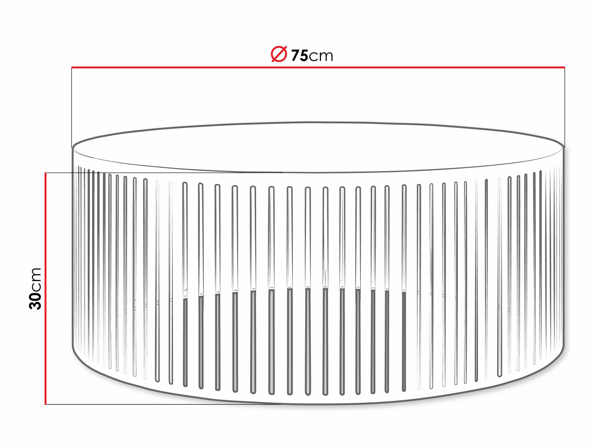 Coffee table Prunis (Black)