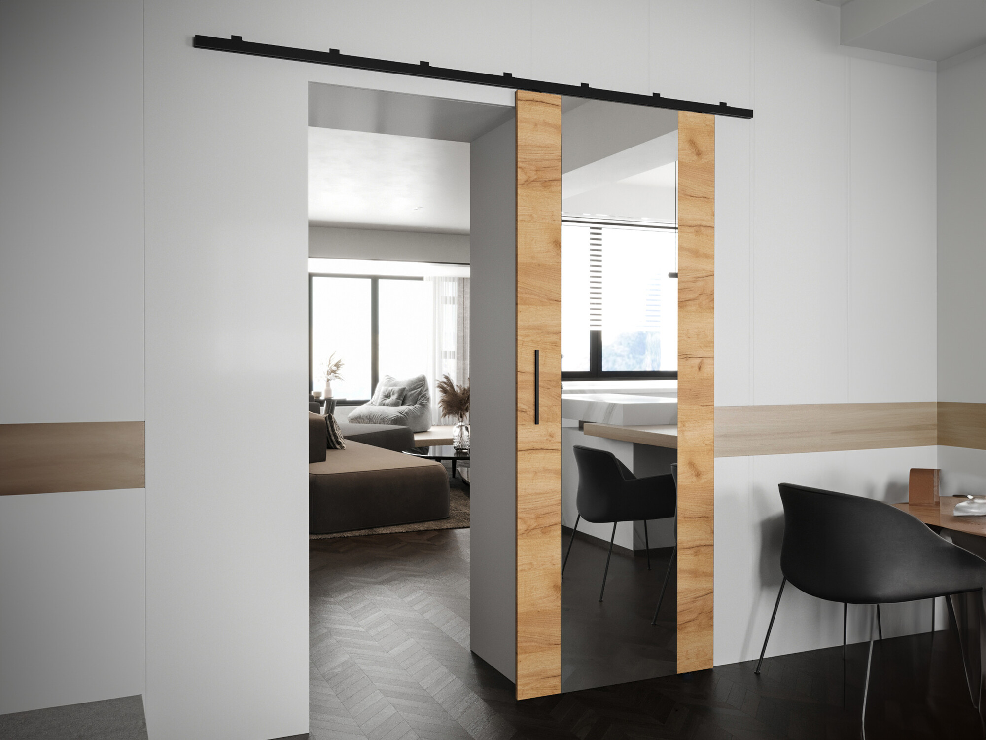 Sliding door Hartford 486 (Craft golden oak)