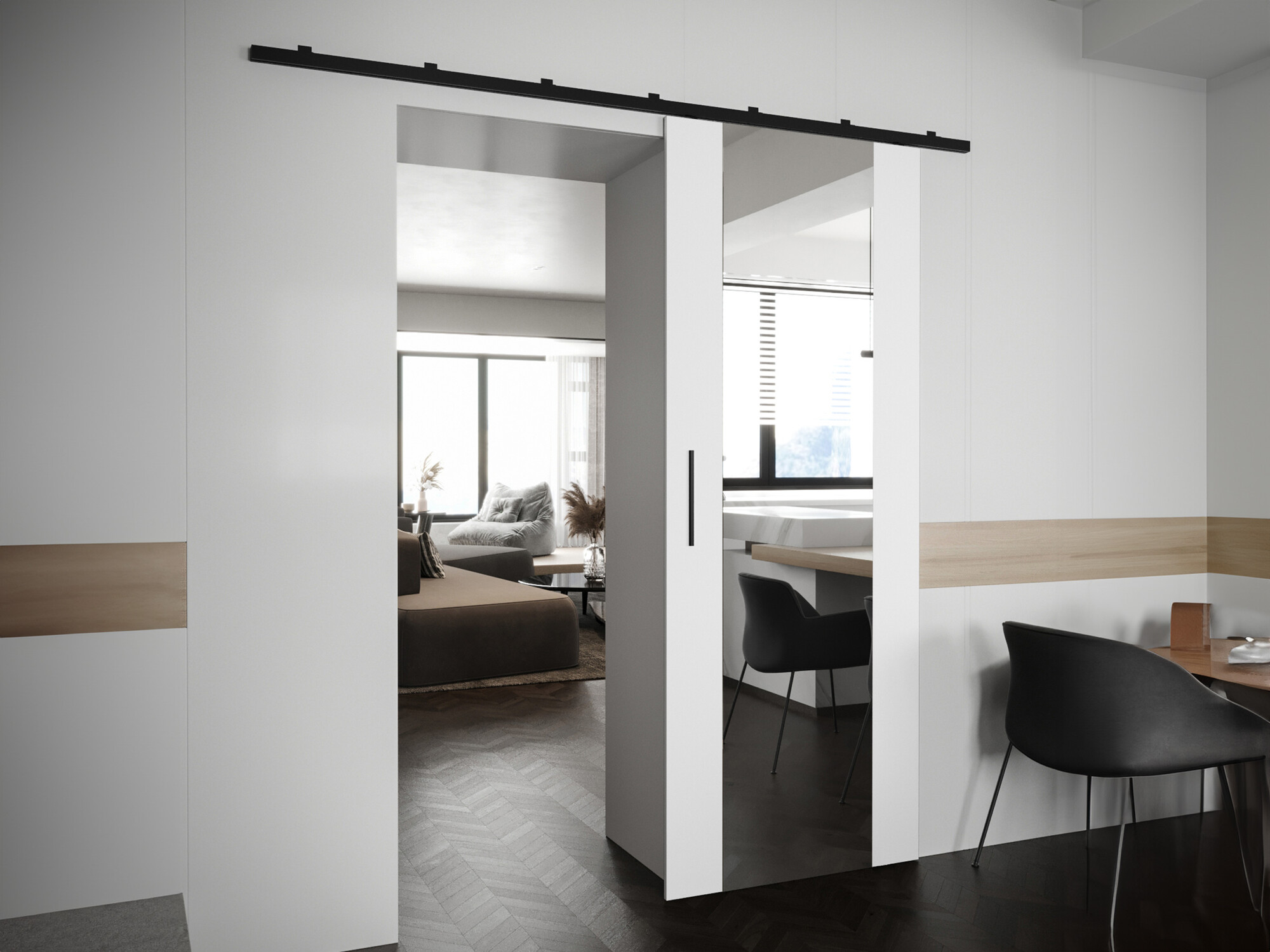 Sliding door Hartford 490 (White)