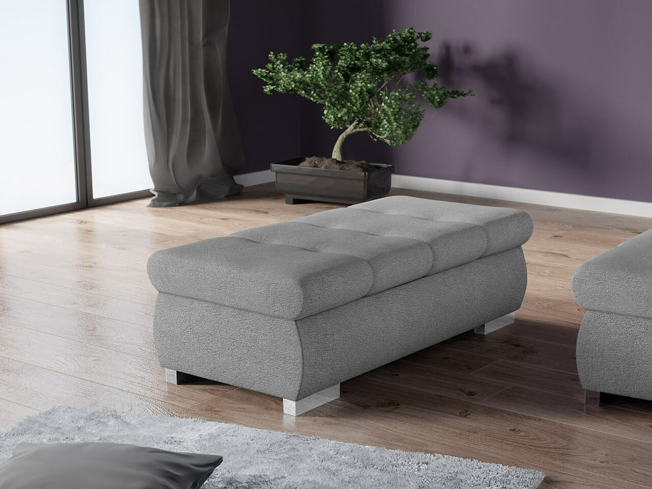 Upholstered bench Comfivo 123 (Velo 633)