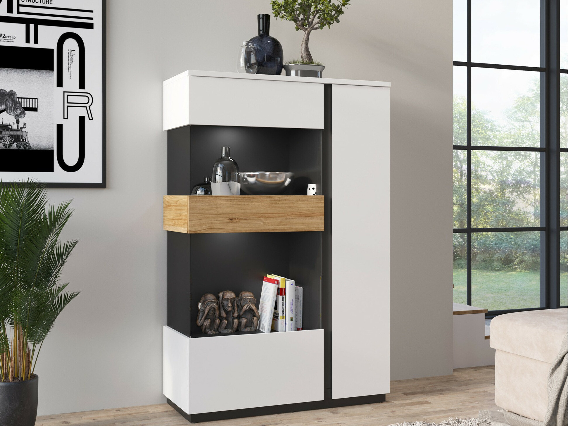 Bookcase Livflou 105
