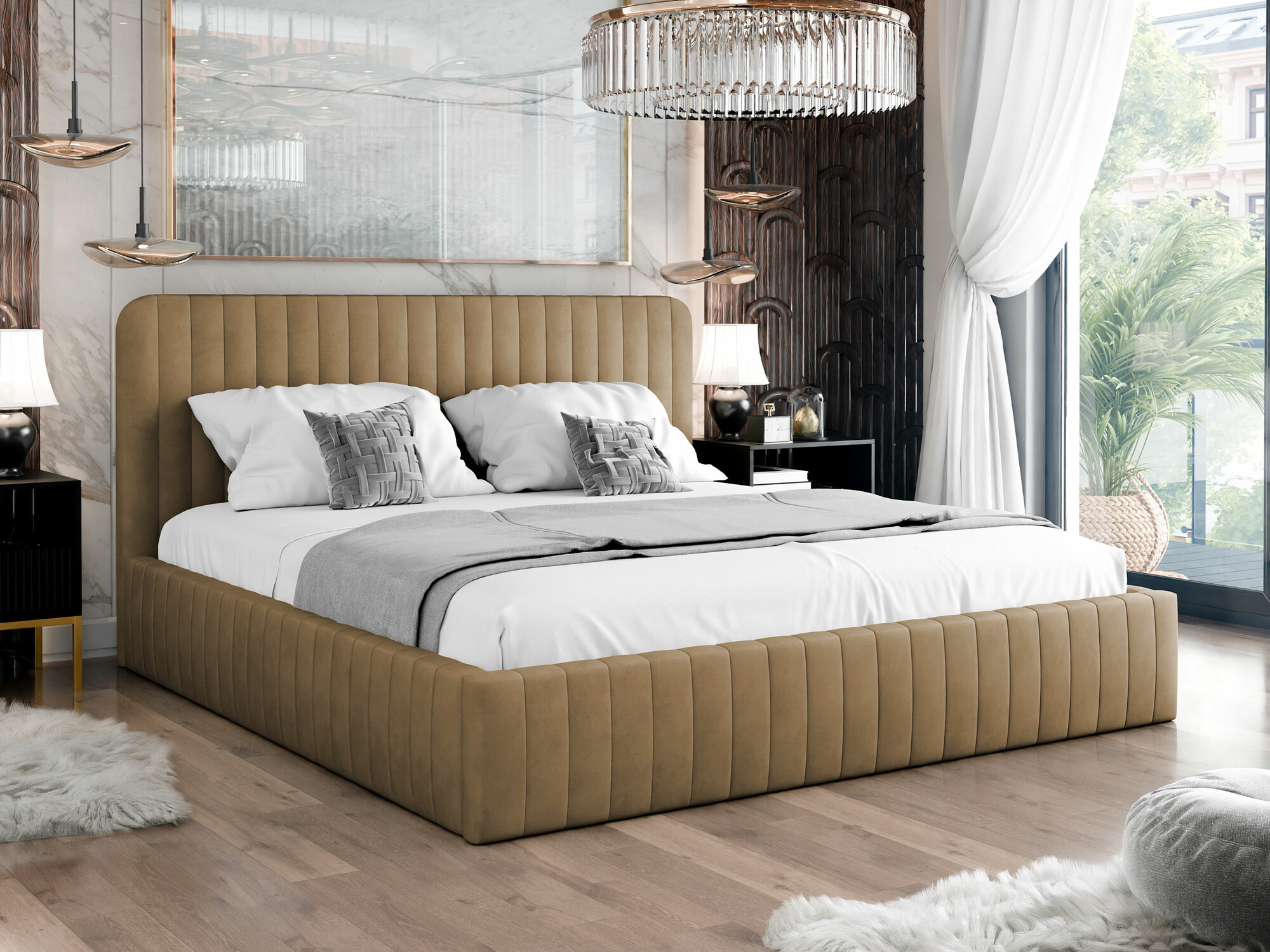 Bed TrendyNest Caprion (Velluto 30)