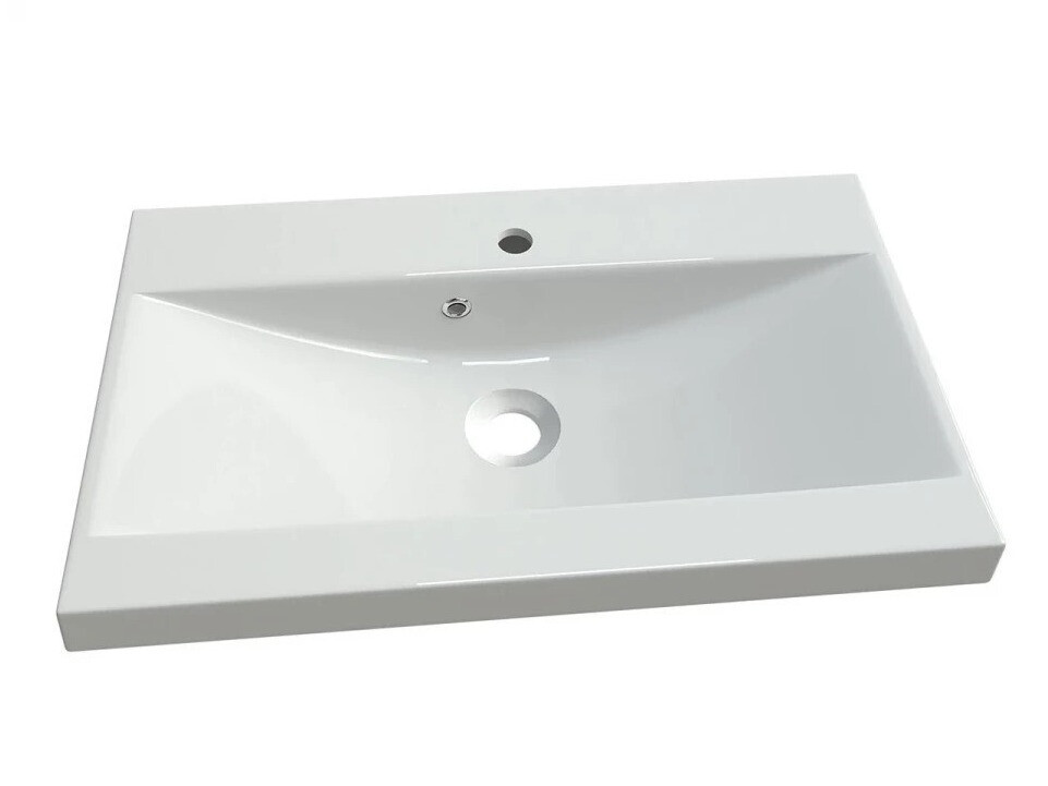 Bathroom set Scientia III (Glossy white + Wotan Oak)