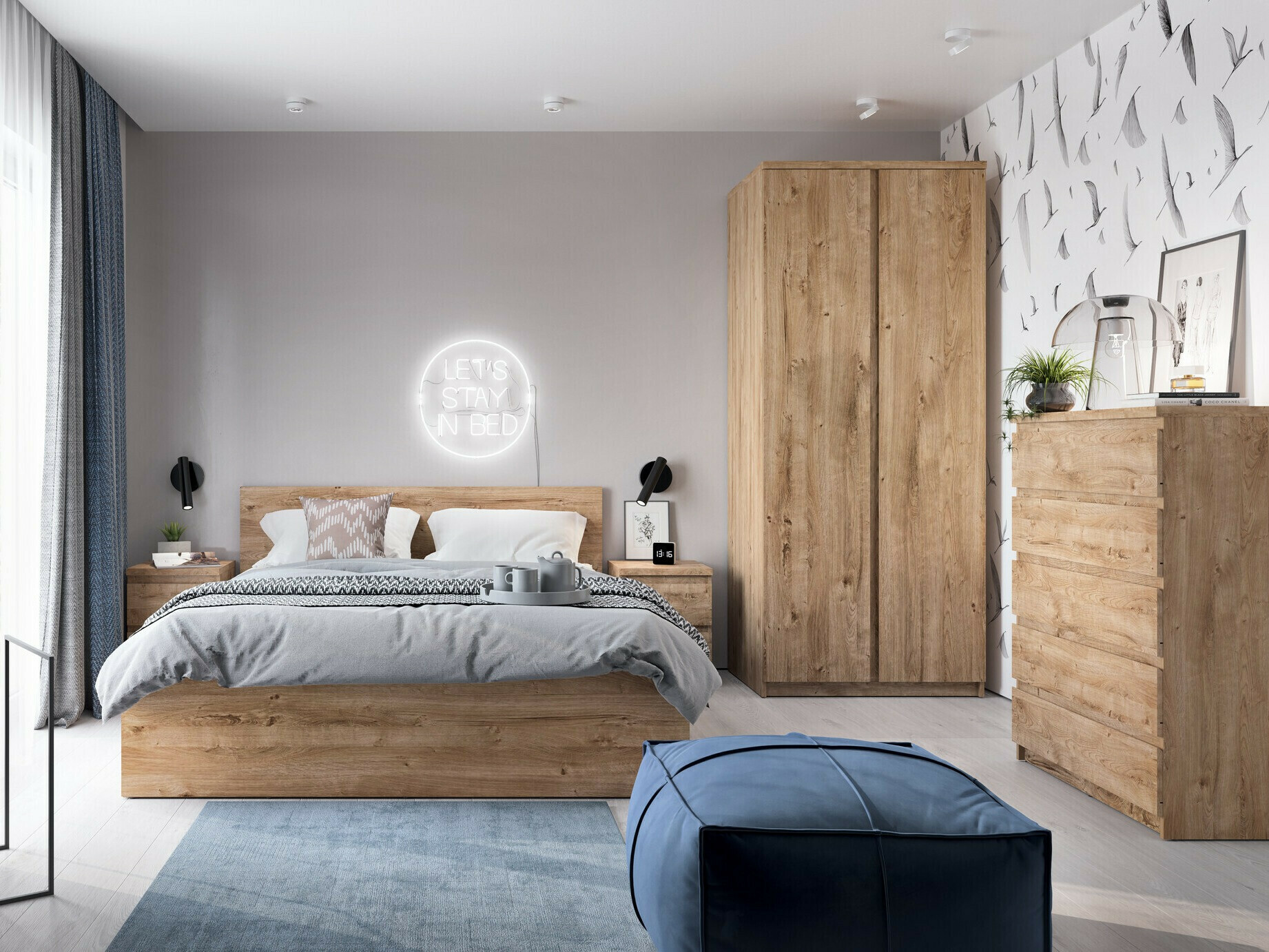 Chest of drawers Merfere 103 (Oak)