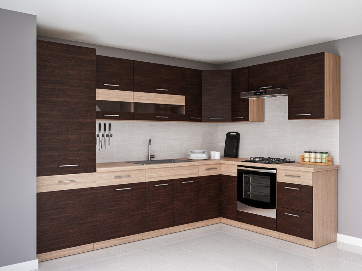 Modular kitchen set Mode Dark 129
