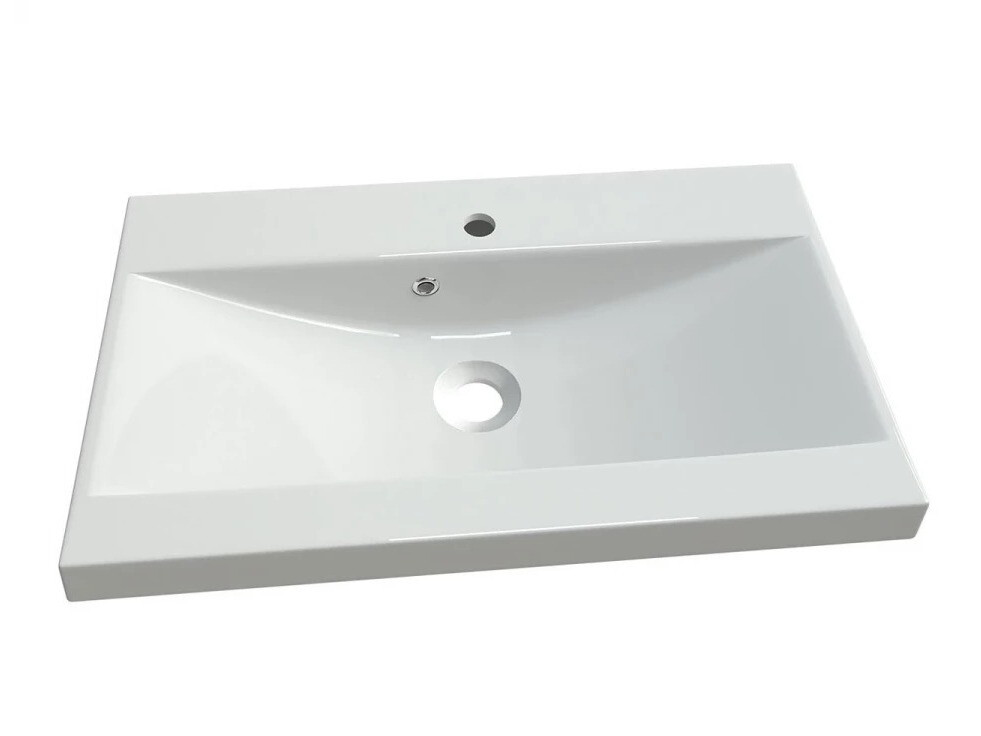 Bathroom set Scientia III (Gloss grey + Chestnut)