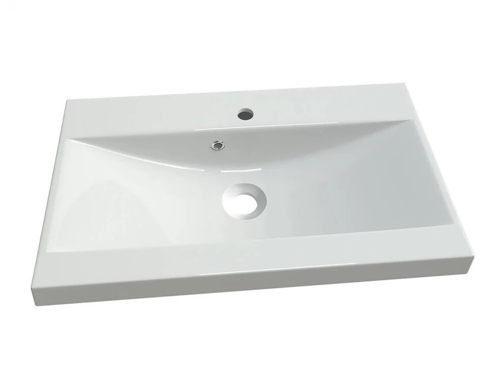 Bathroom set Scientia III (Glossy black + Wotan Oak)