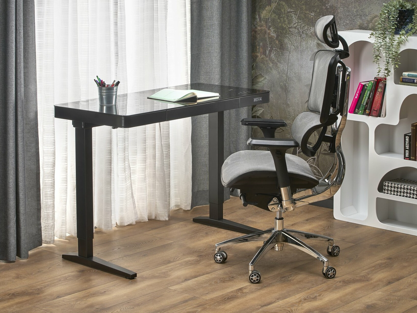 Height-adjustable desk Houston 1703 (Black)