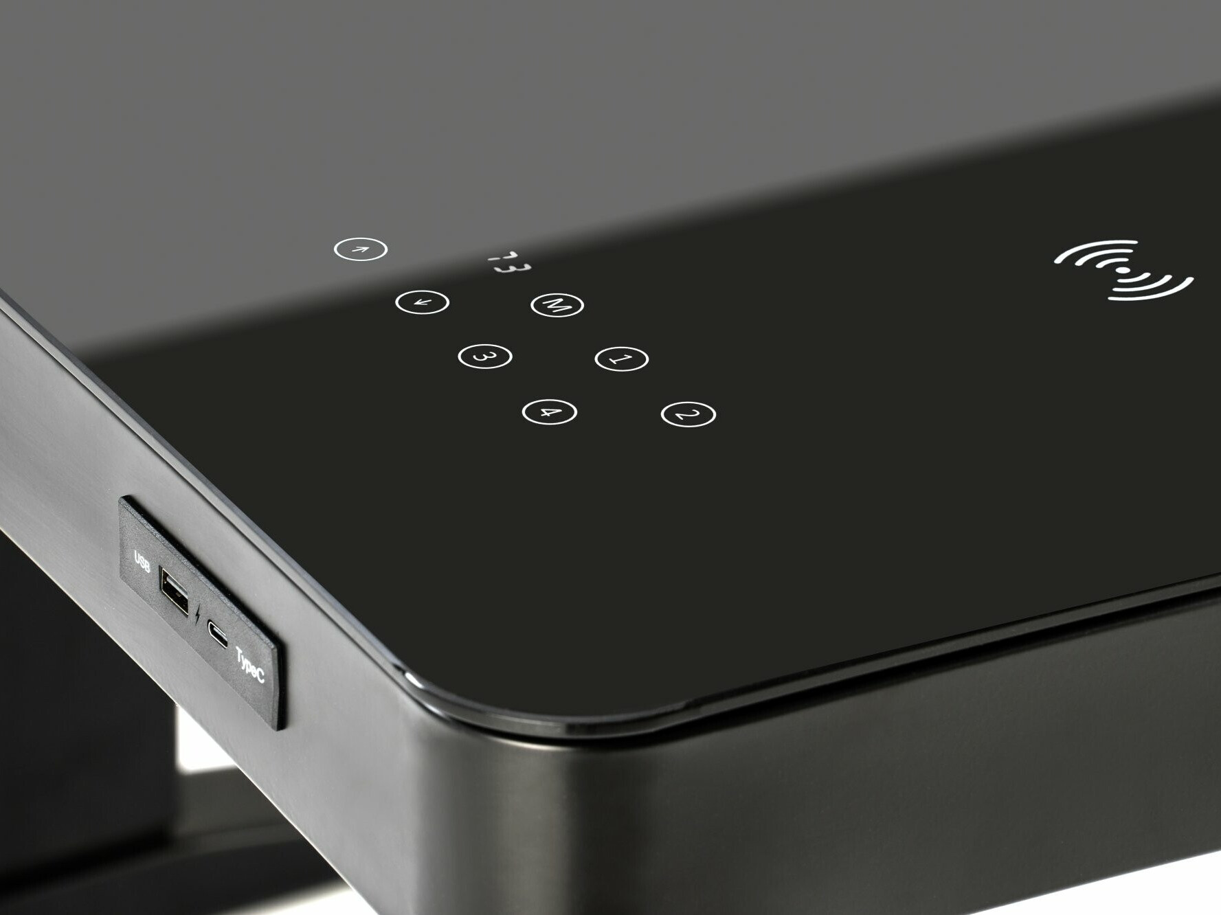 Height-adjustable desk Houston 1703 (Black)