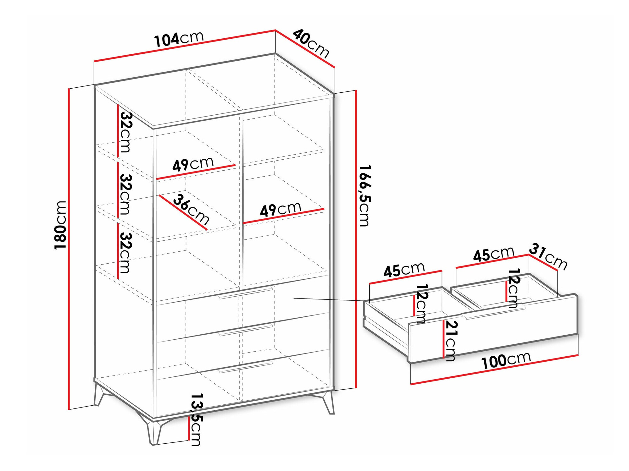 Bookcase Comfivo Citrus I