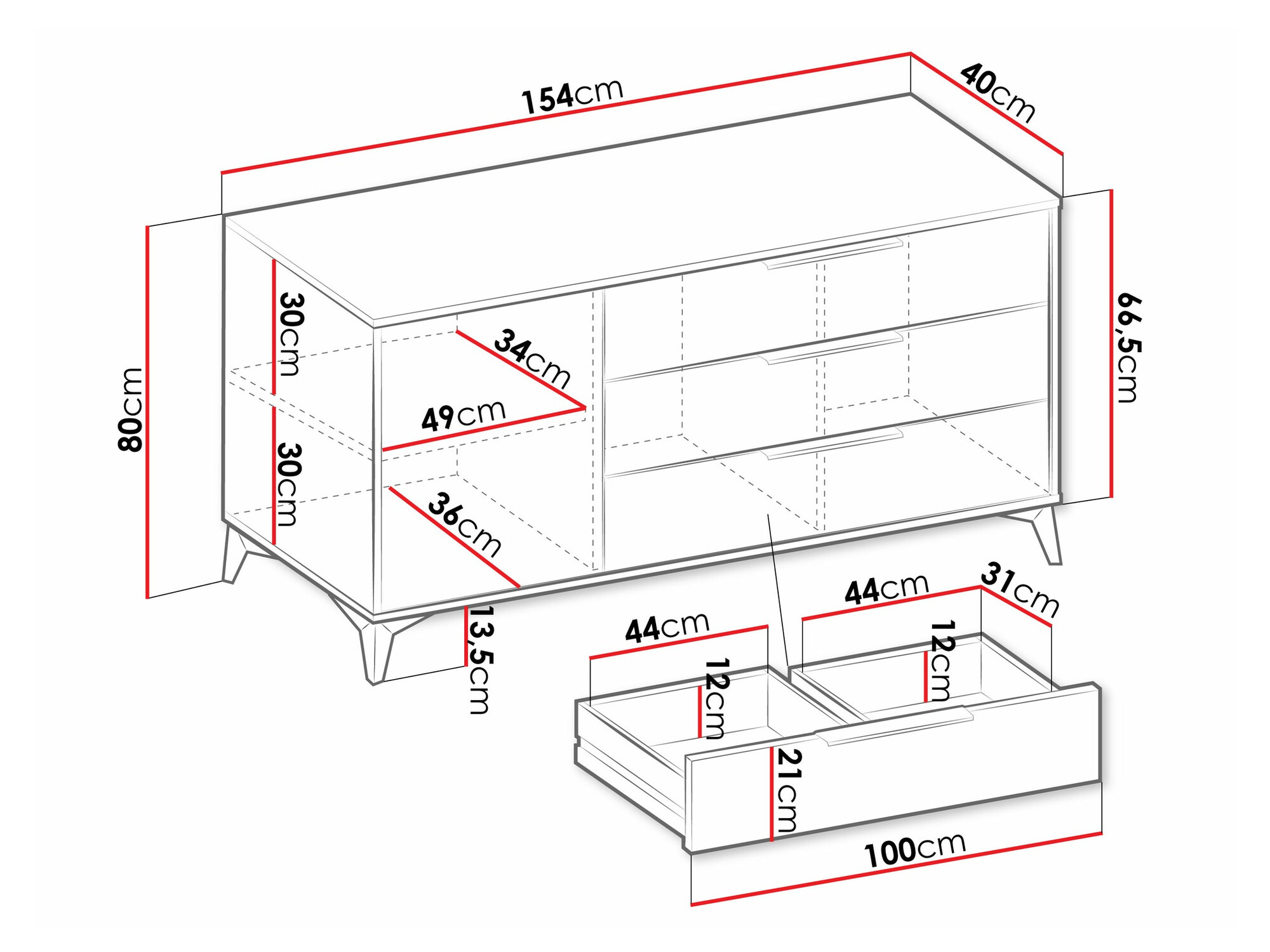 Chest of drawers Comfivo Citrus
