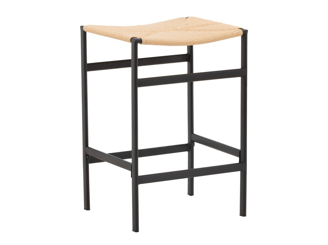 Counter stool Dallas 4564 (Black + Light brown)