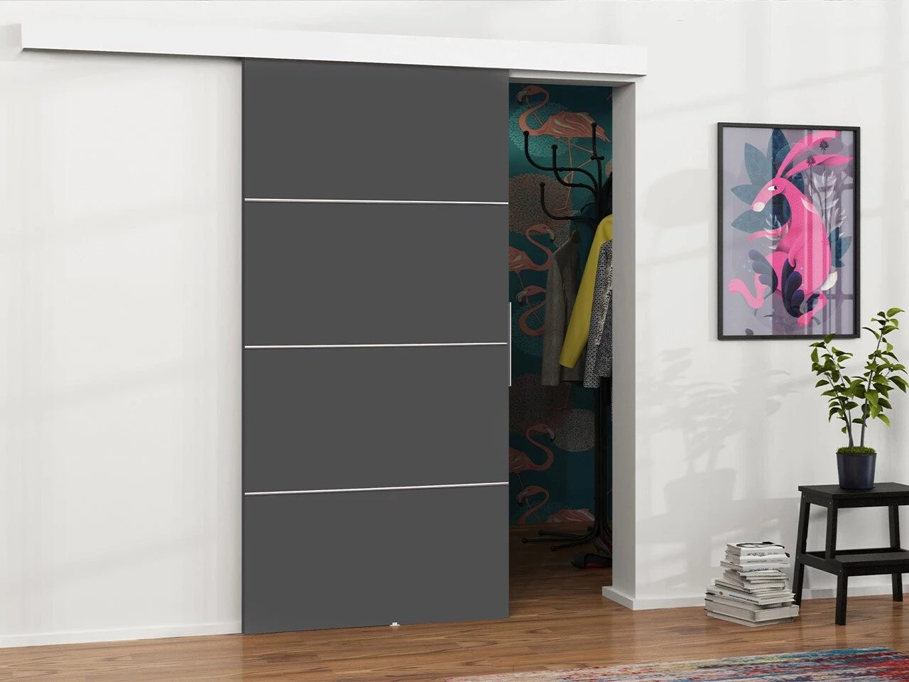 Sliding door Dover 216 (Anthracite)