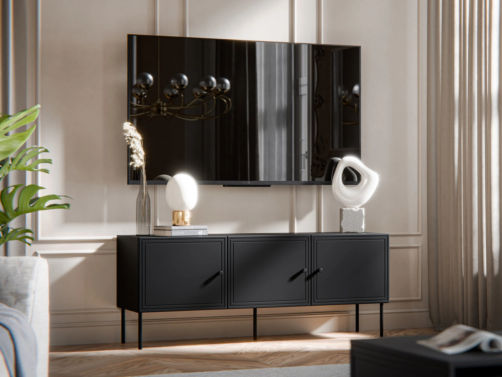 TV stand Celra (Black)
