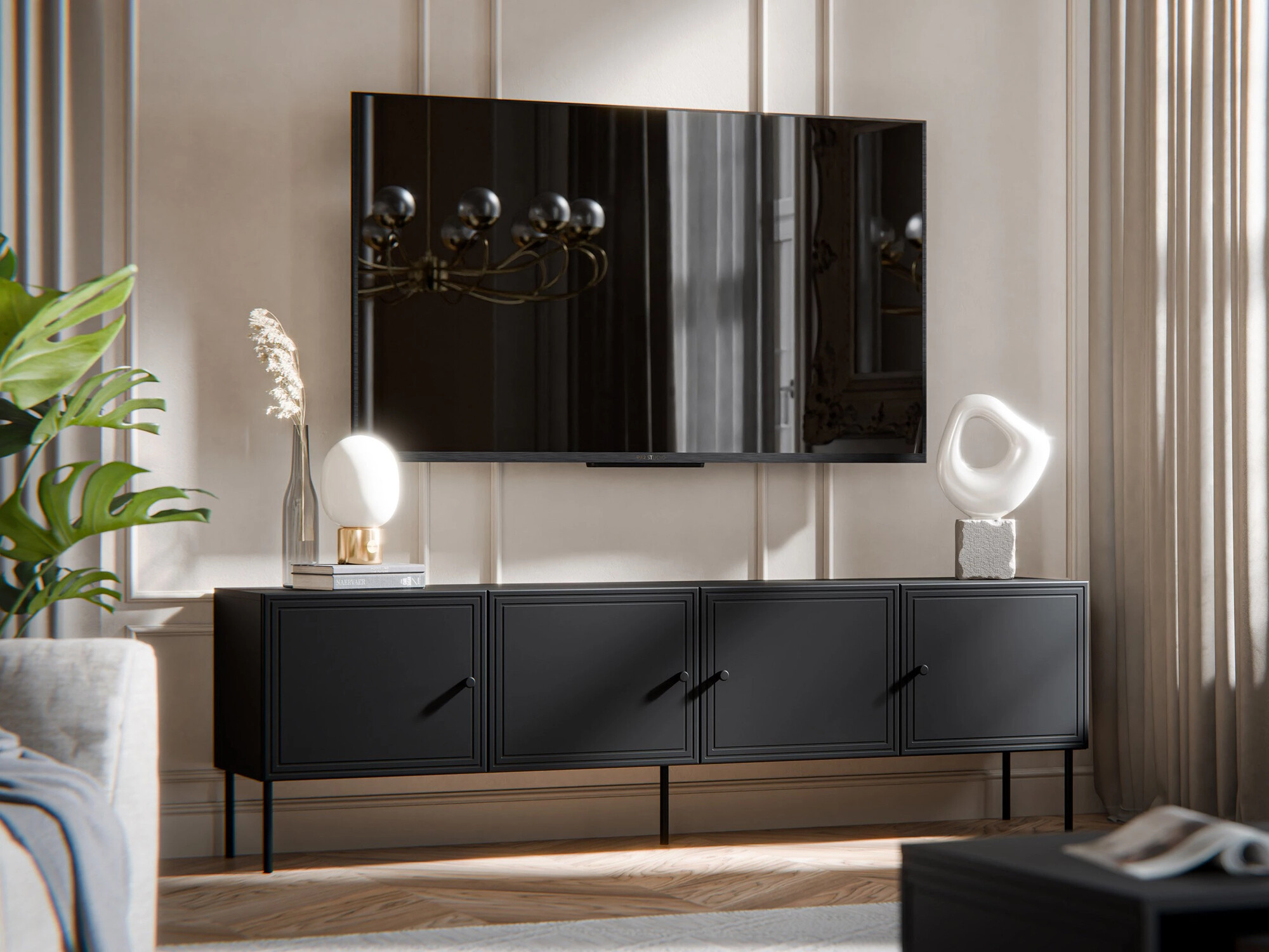 TV stand Celra I (Black)