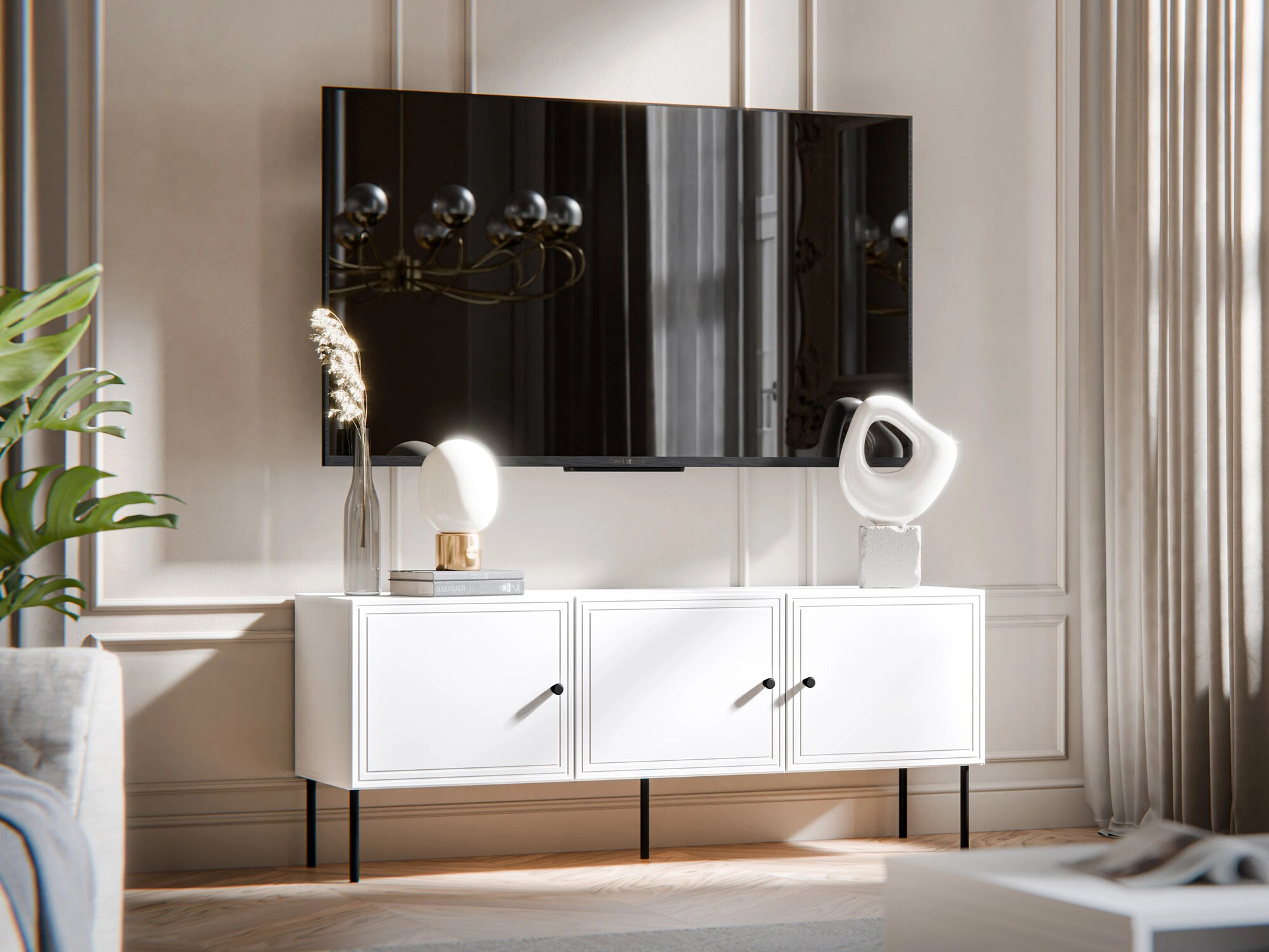 TV stand Celra (White)