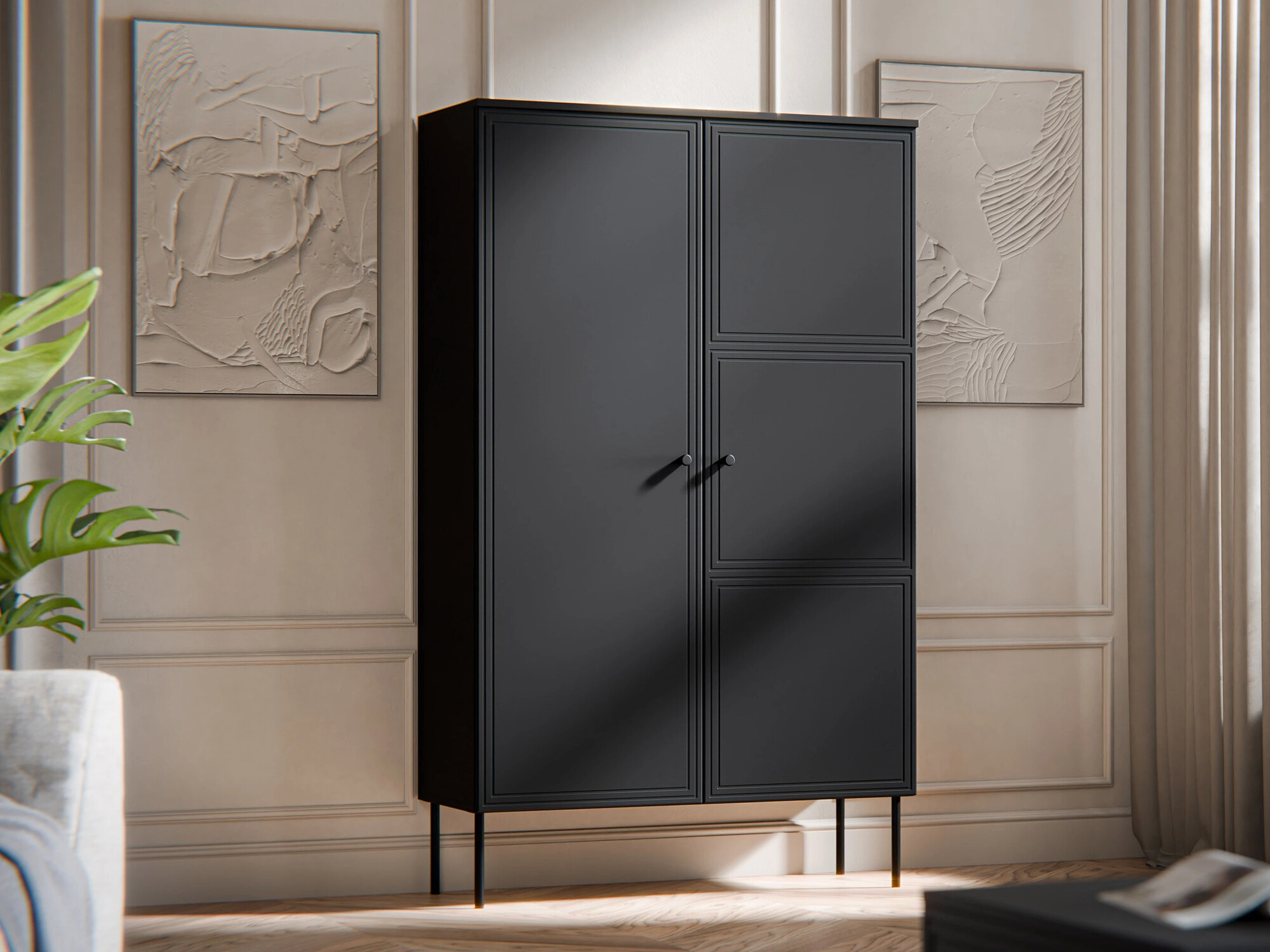 Bookcase Celra (Black)