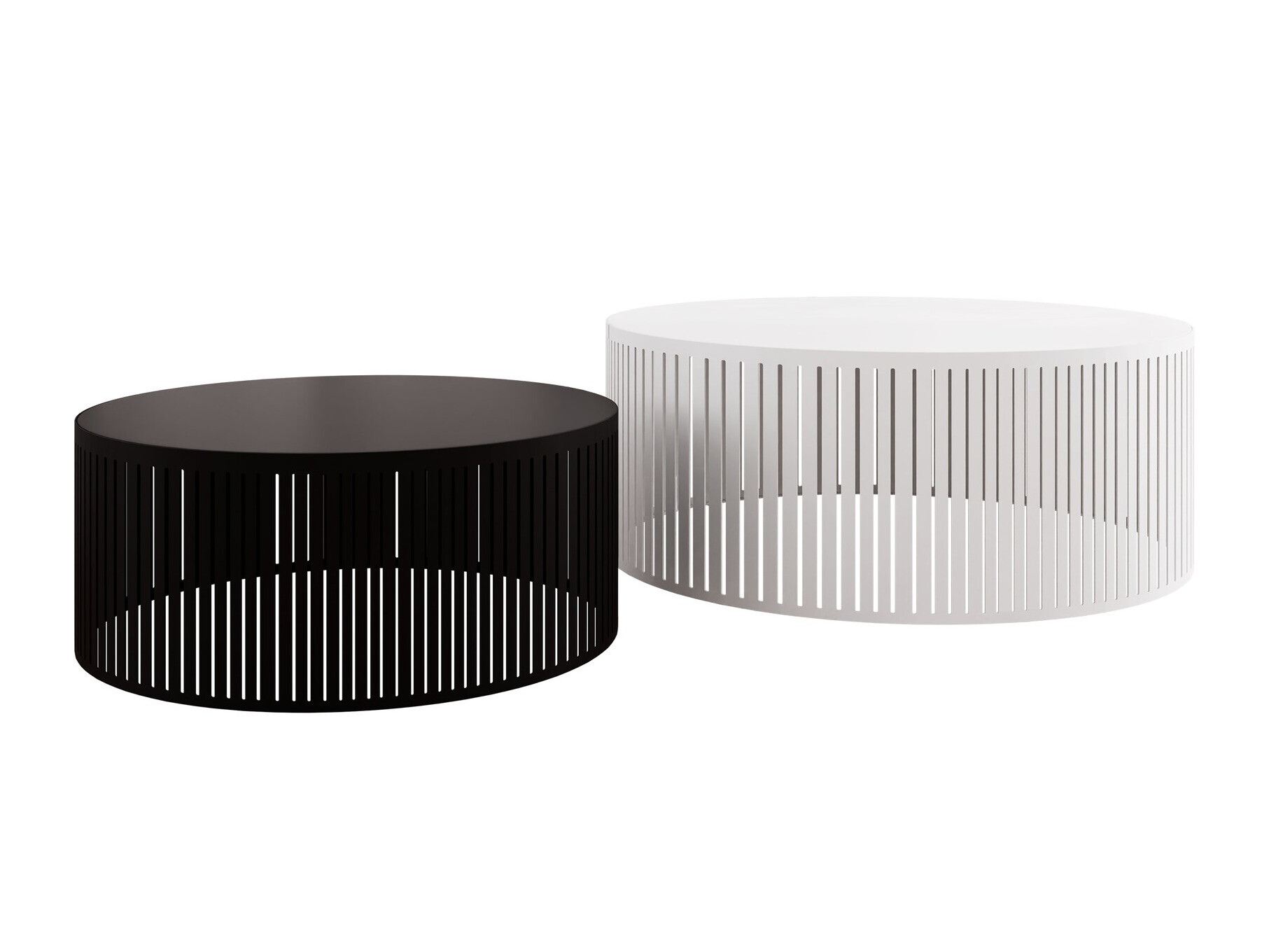 Coffee table set Prunis (Black + White)
