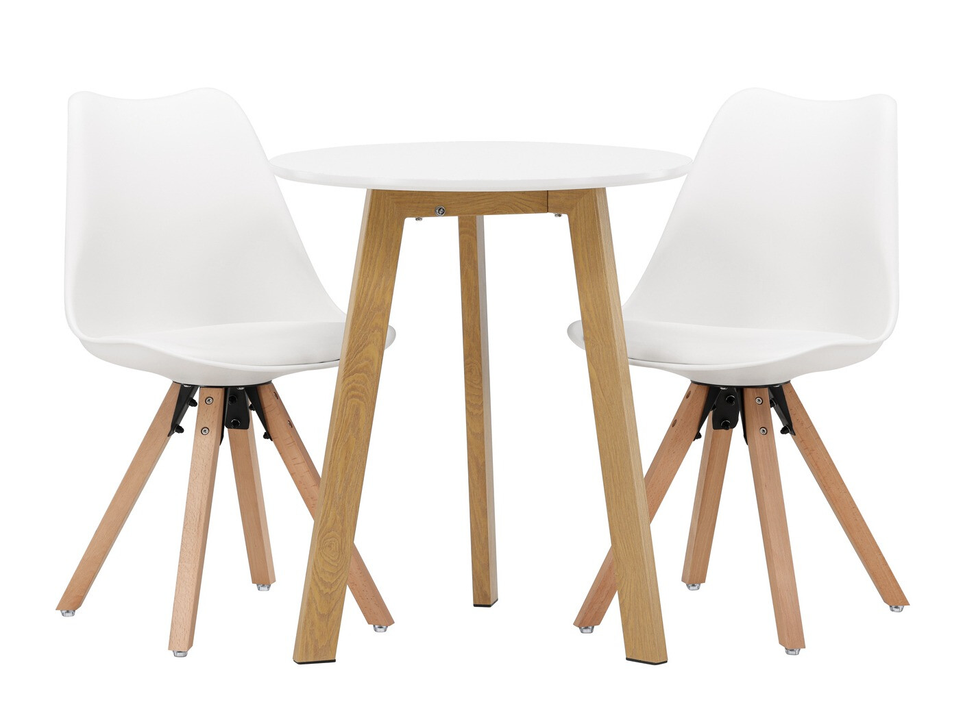 Dining set Dallas 3781 (White + Light brown)