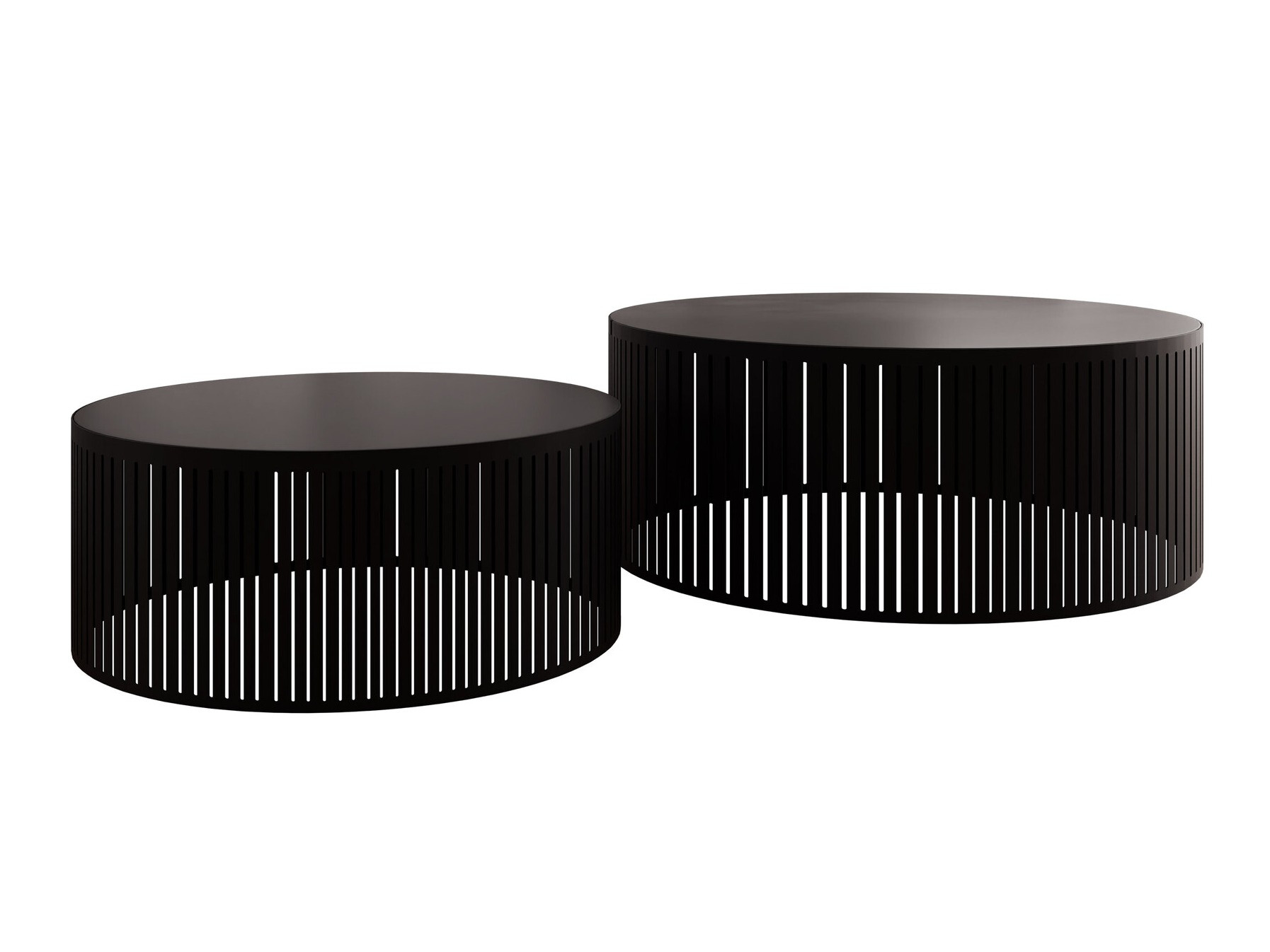 Nest of coffee tables Prunis (Black)