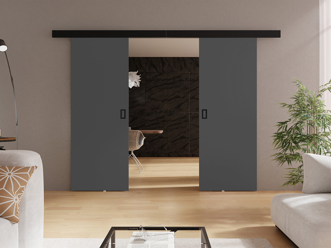 Sliding door Dover 198 (Graphite)