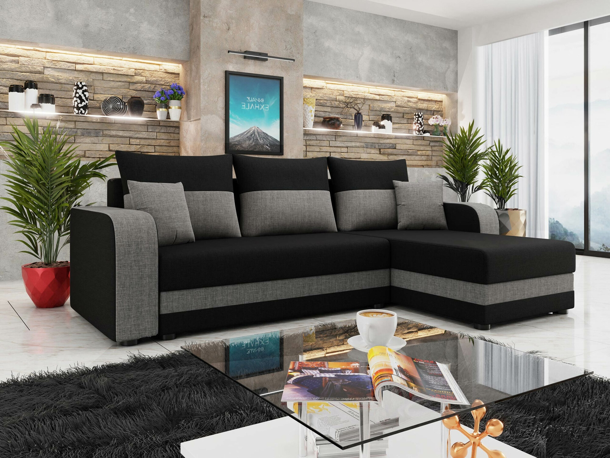 Corner sofa Memphis 112 (Lux 23 + Lux 05)