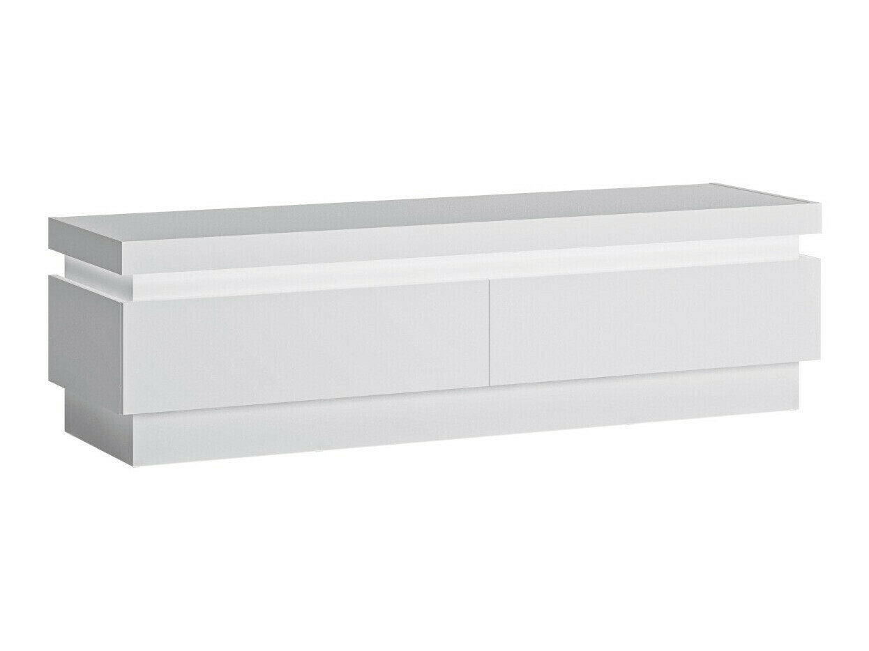 TV stand Feldeli 101 (White + Glossy white)