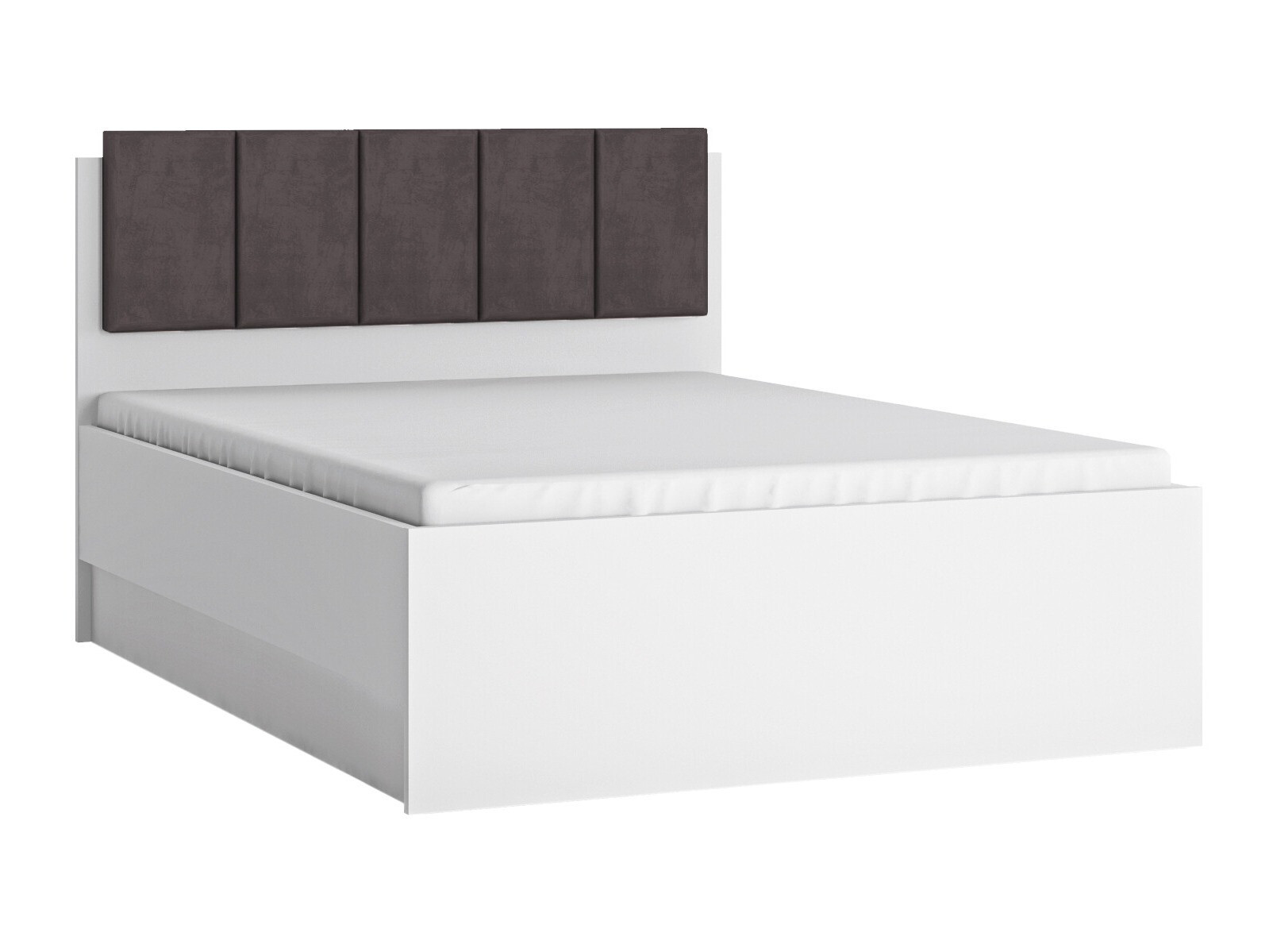 Bed Feldeli 117 (White + Glossy white)