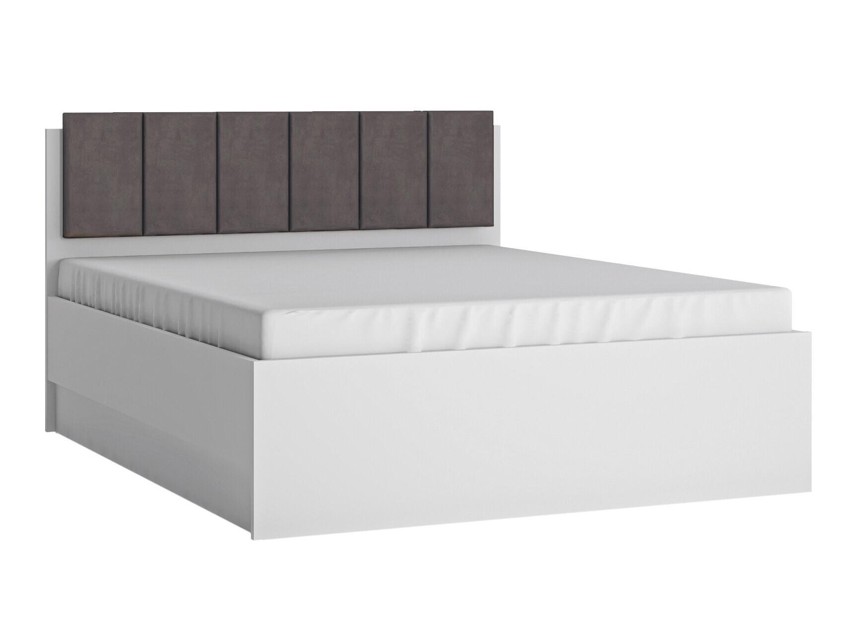 Bed Feldeli 117 (White + Glossy white)