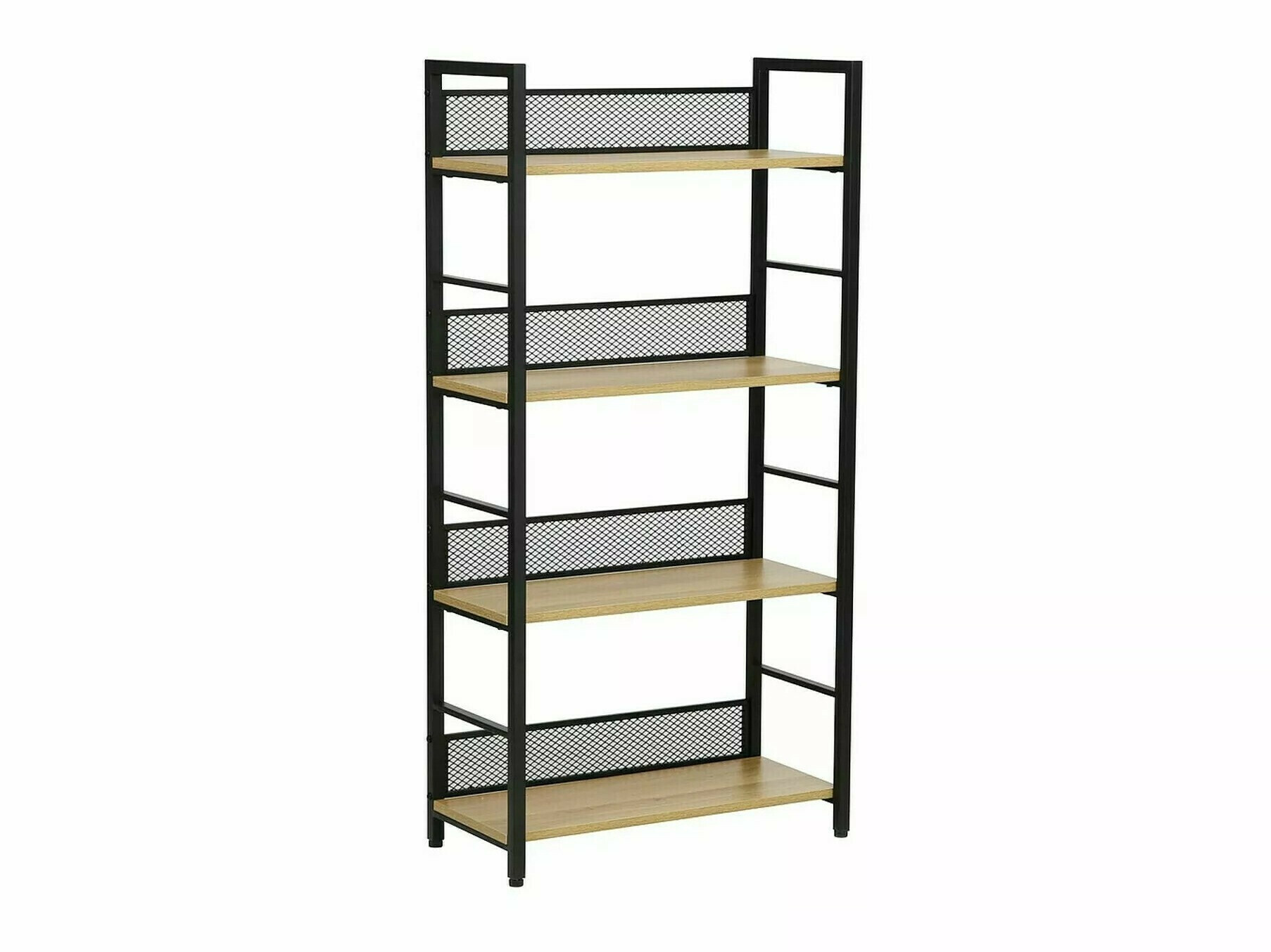 Bookcase Detroit 186 (Black + Oak)