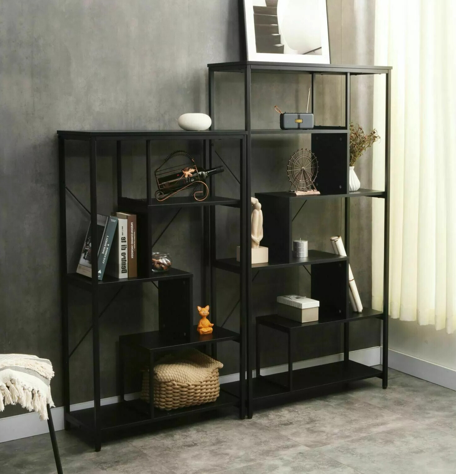Bookcase Detroit 234 (Black)