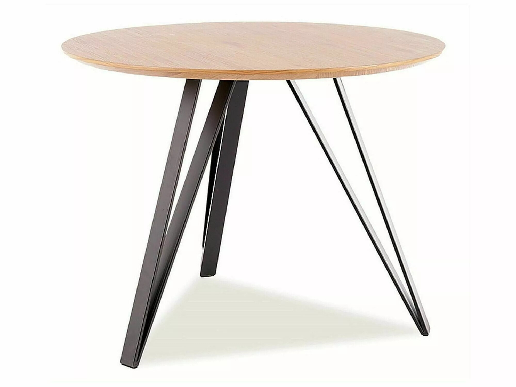 Table Detroit 251 (Black + Oak)