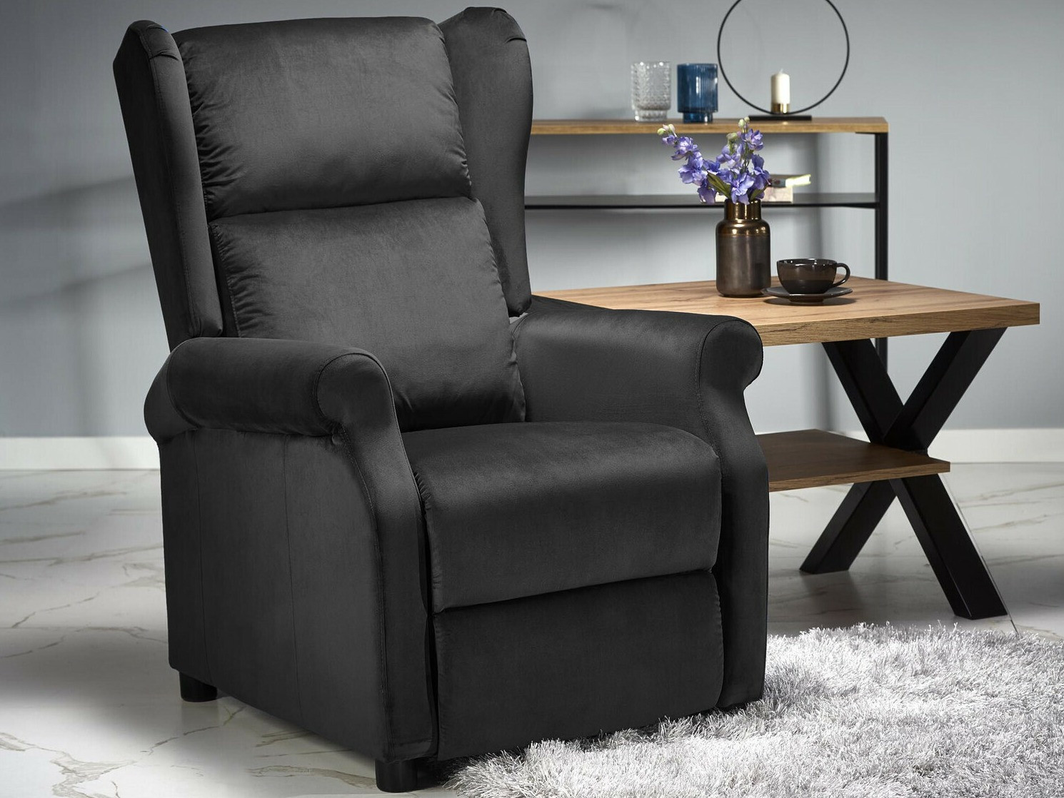 Armchair recliner Houston 878 (Bluvel 19)
