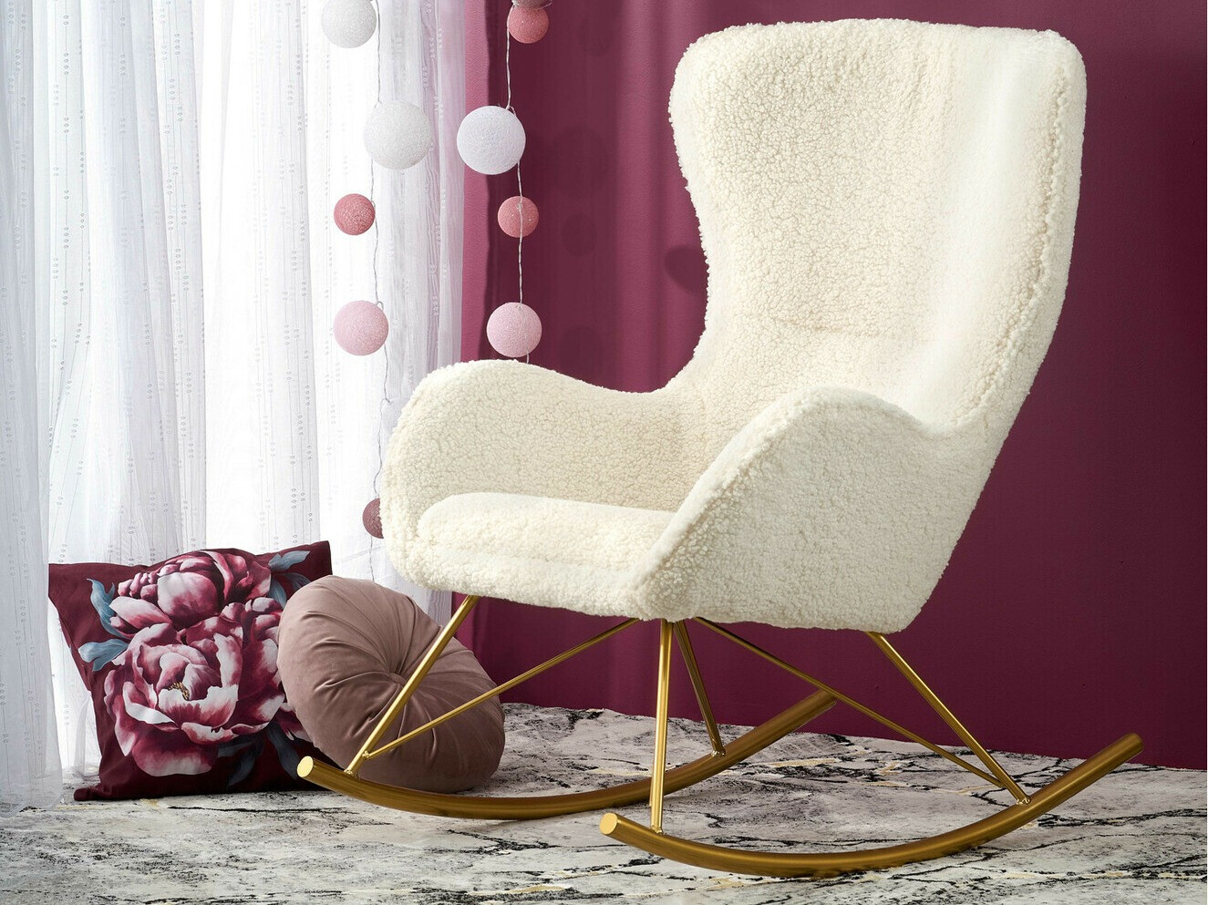 Rocking chair Houston 1326 (Cream)