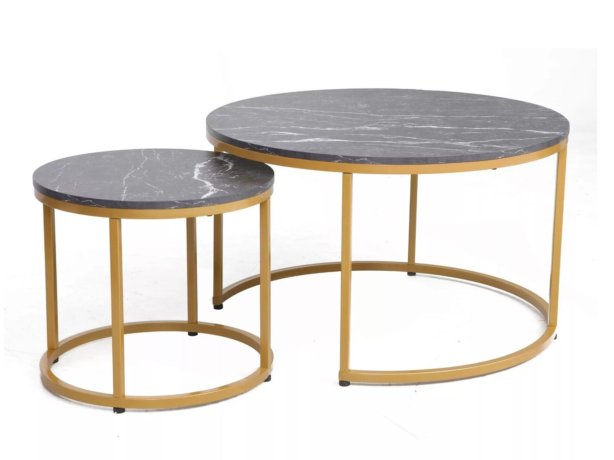 Coffee table set Detroit 397 (Black marble)