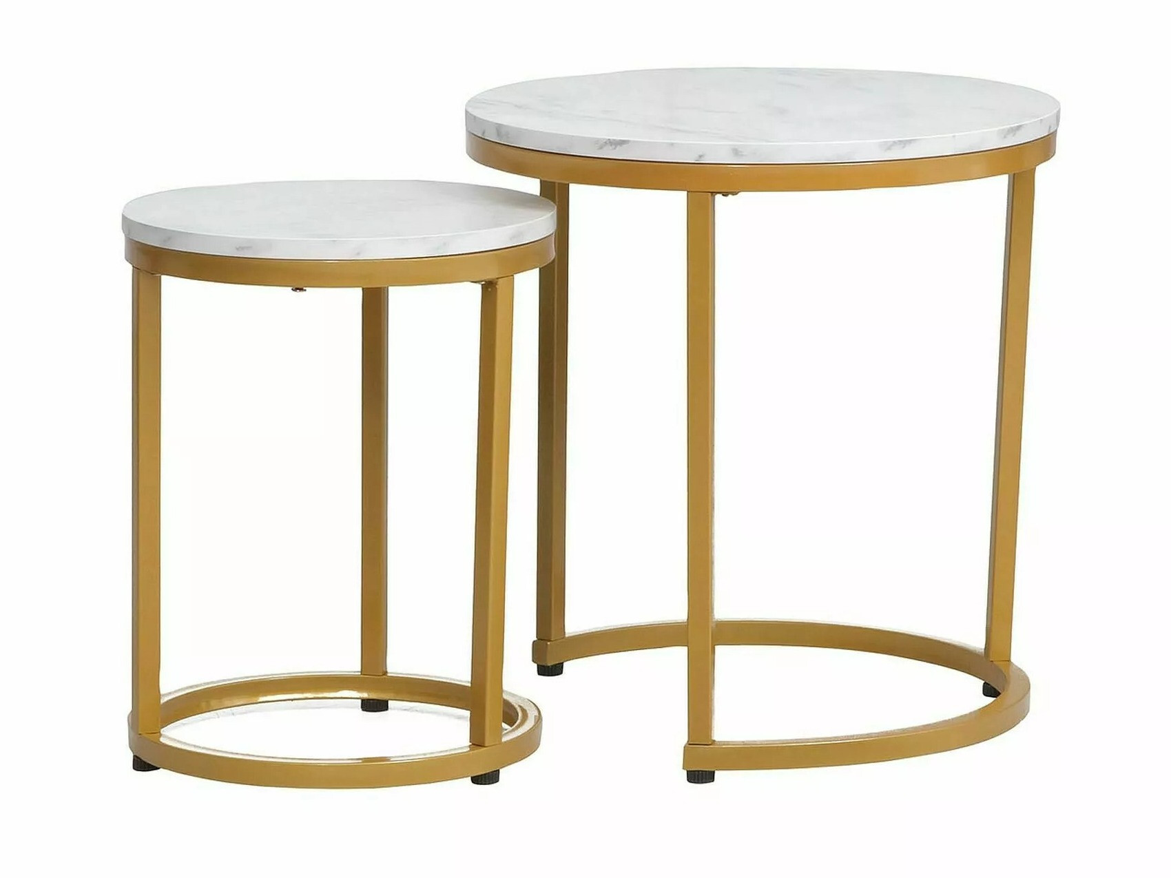 Coffee table set Detroit 398 (White marble)