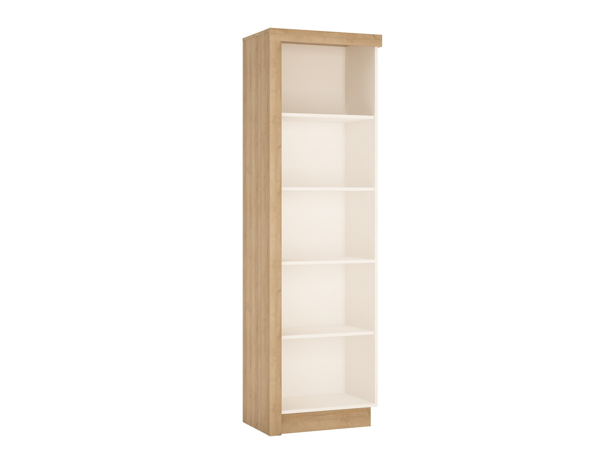 Bookcase Feldeli 129 (White + Oak)