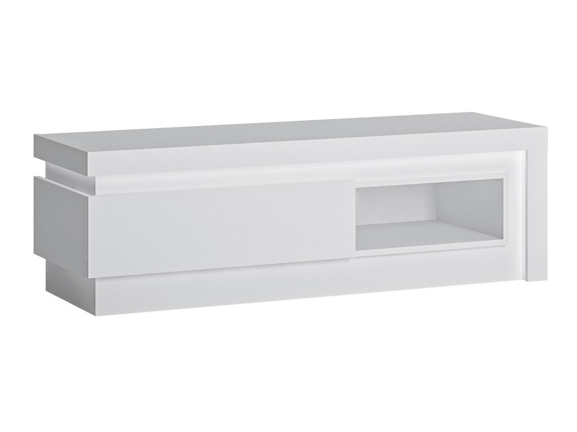 TV stand Feldeli 102 (White + Glossy white)