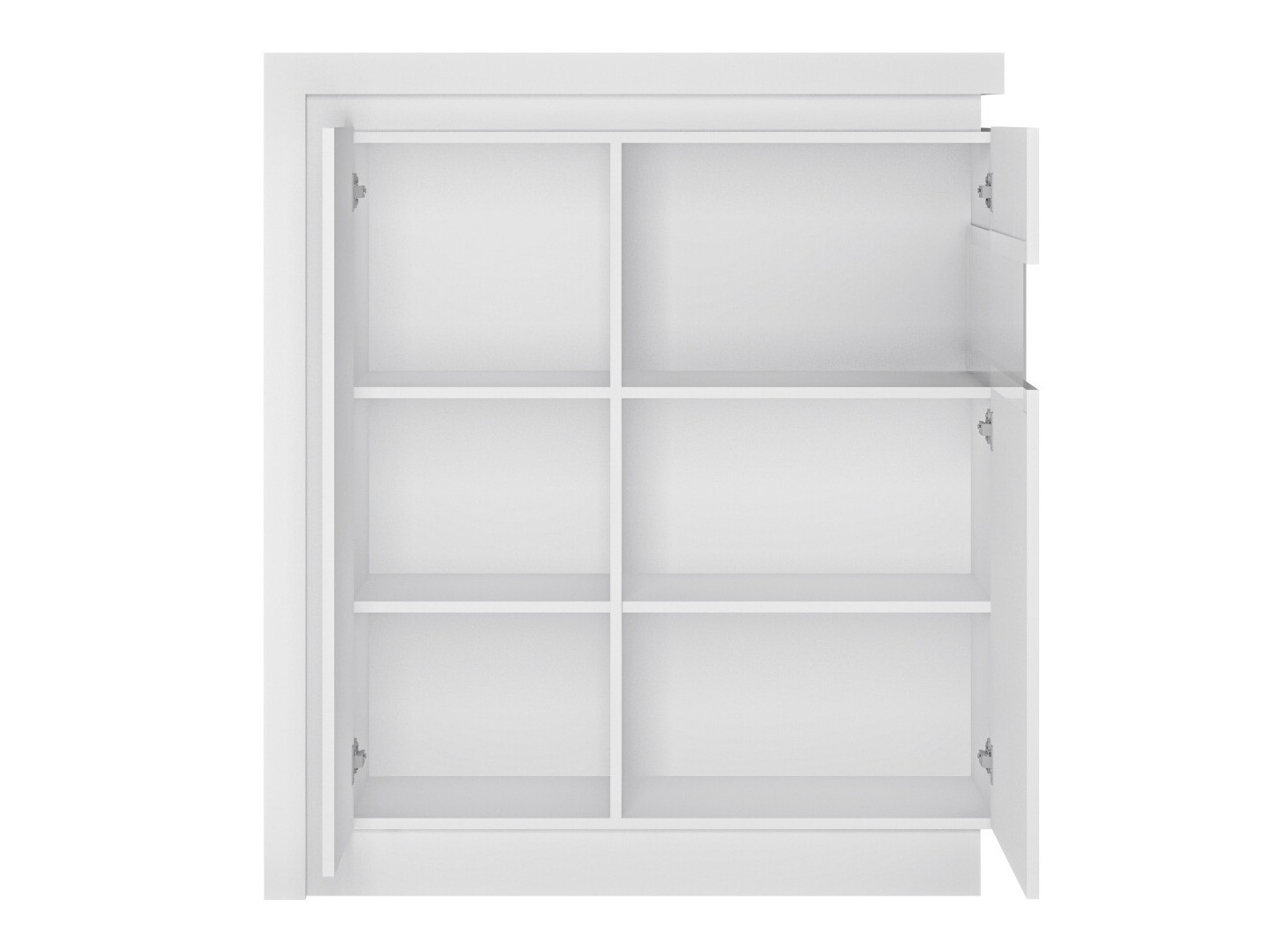 Sideboard Feldeli 112 (White + Glossy white)