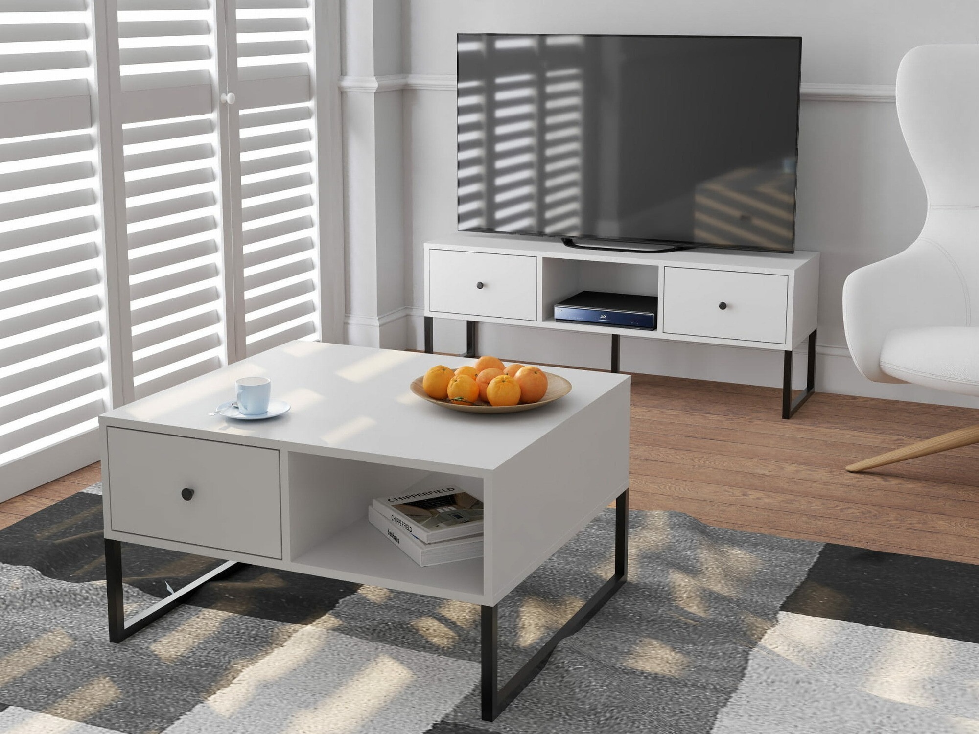 TV stand Dalferi 106 (White)