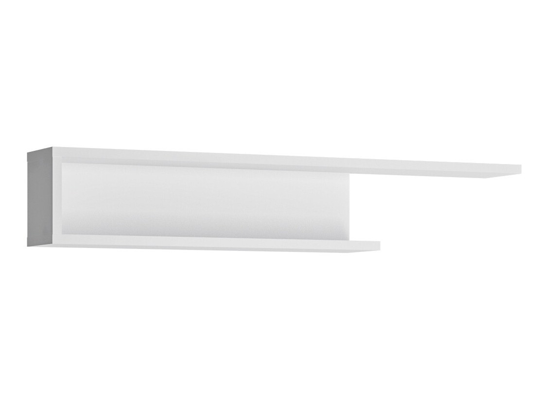 Wall shelf Feldeli 109 (White + Glossy white)