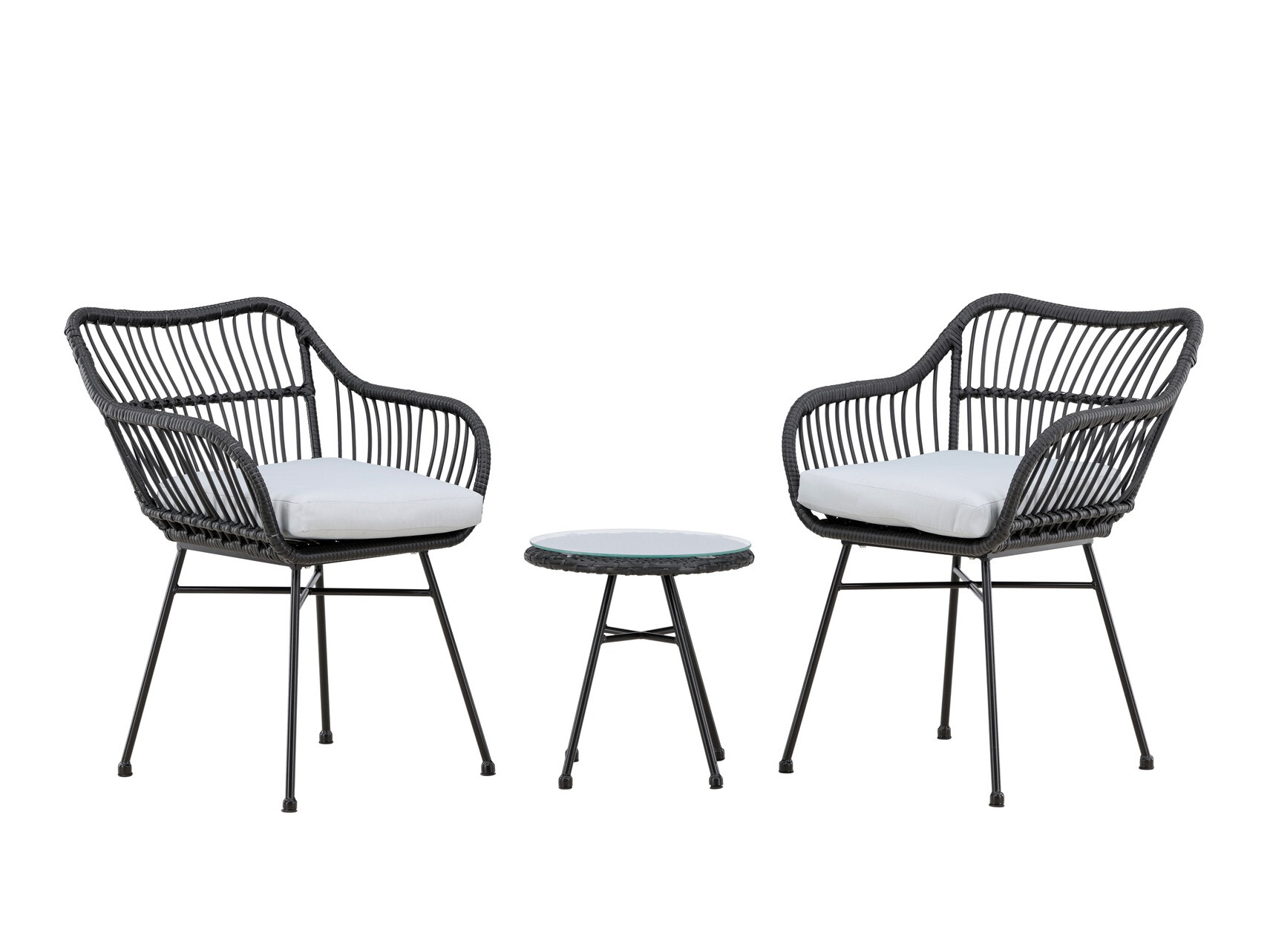 Balcony furniture set Dallas 3117 (Black)