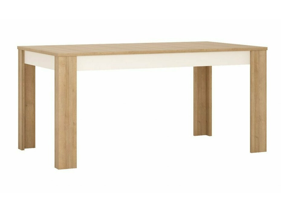 Table Feldeli 119 (Riviera oak + Glossy white)