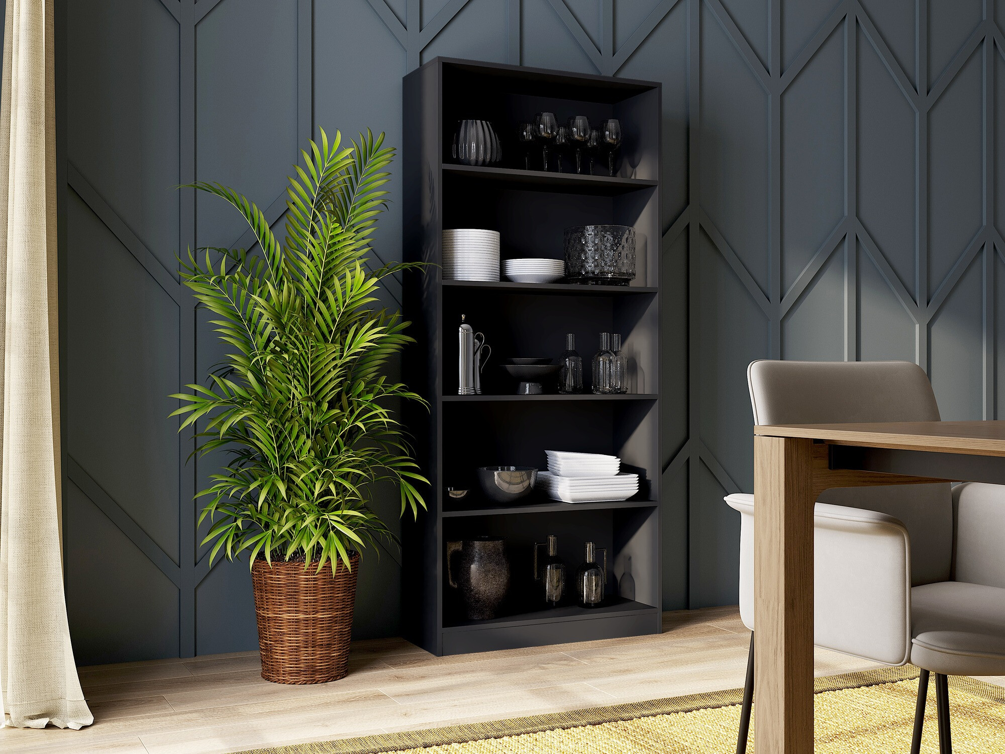 Bookcase Mandeville 253 (Black)