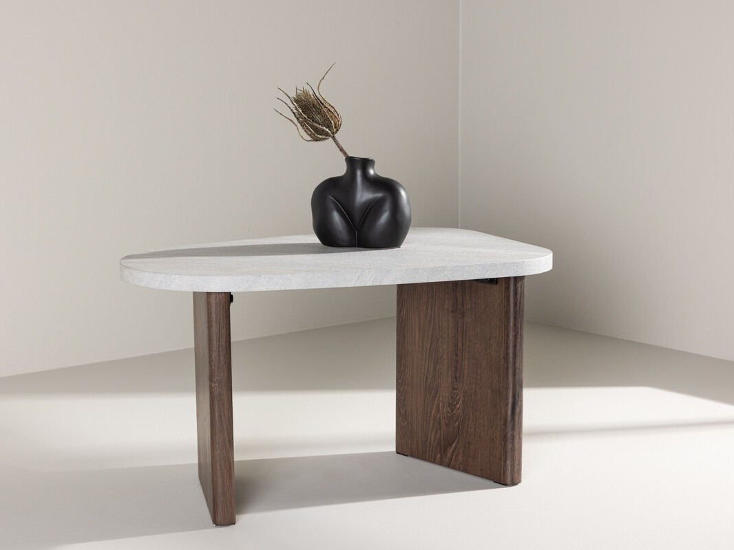 Coffee table Dallas 4214 (Light grey + Brown)