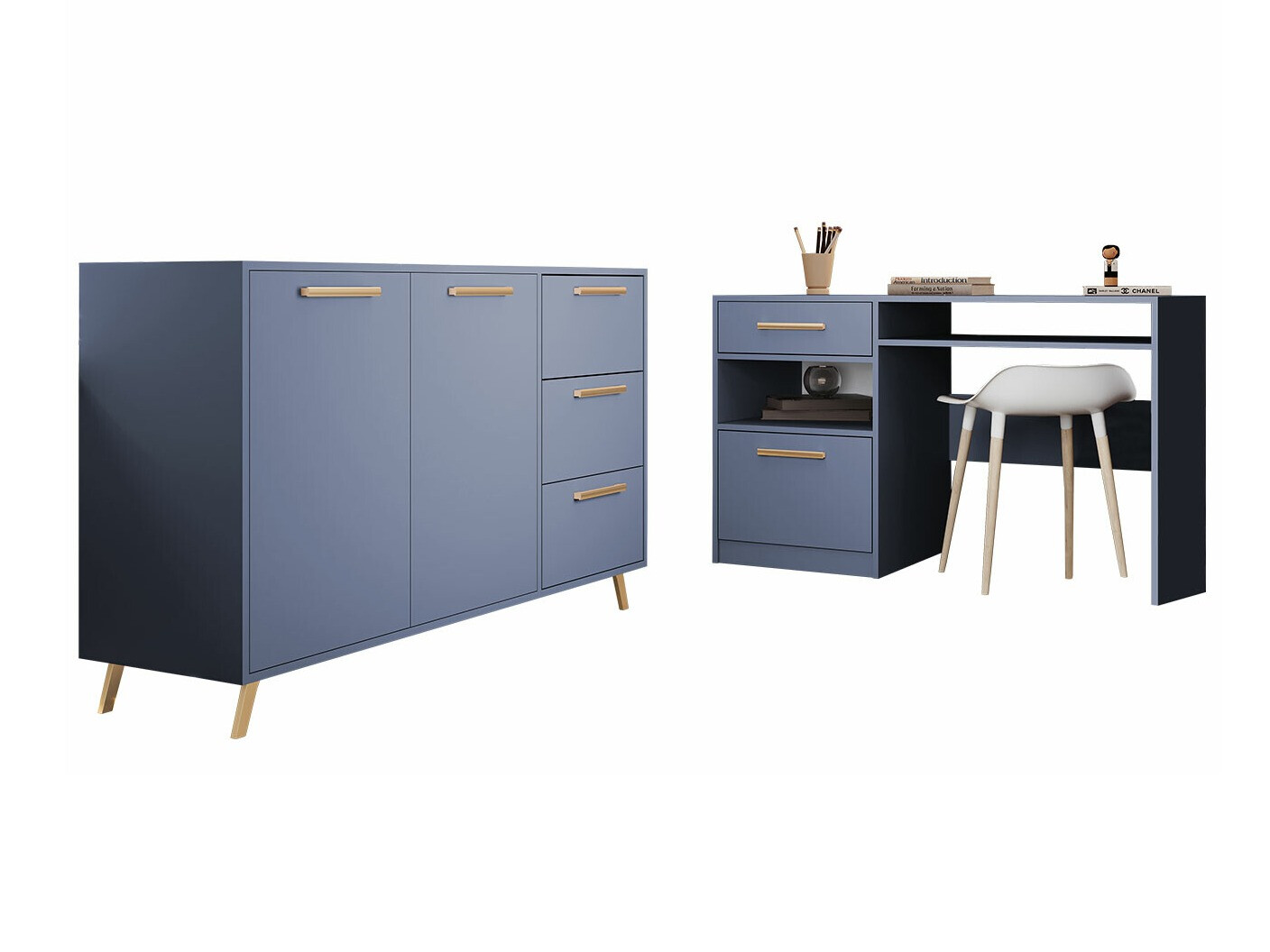 Furniture set Delbalo 105 (Blue)