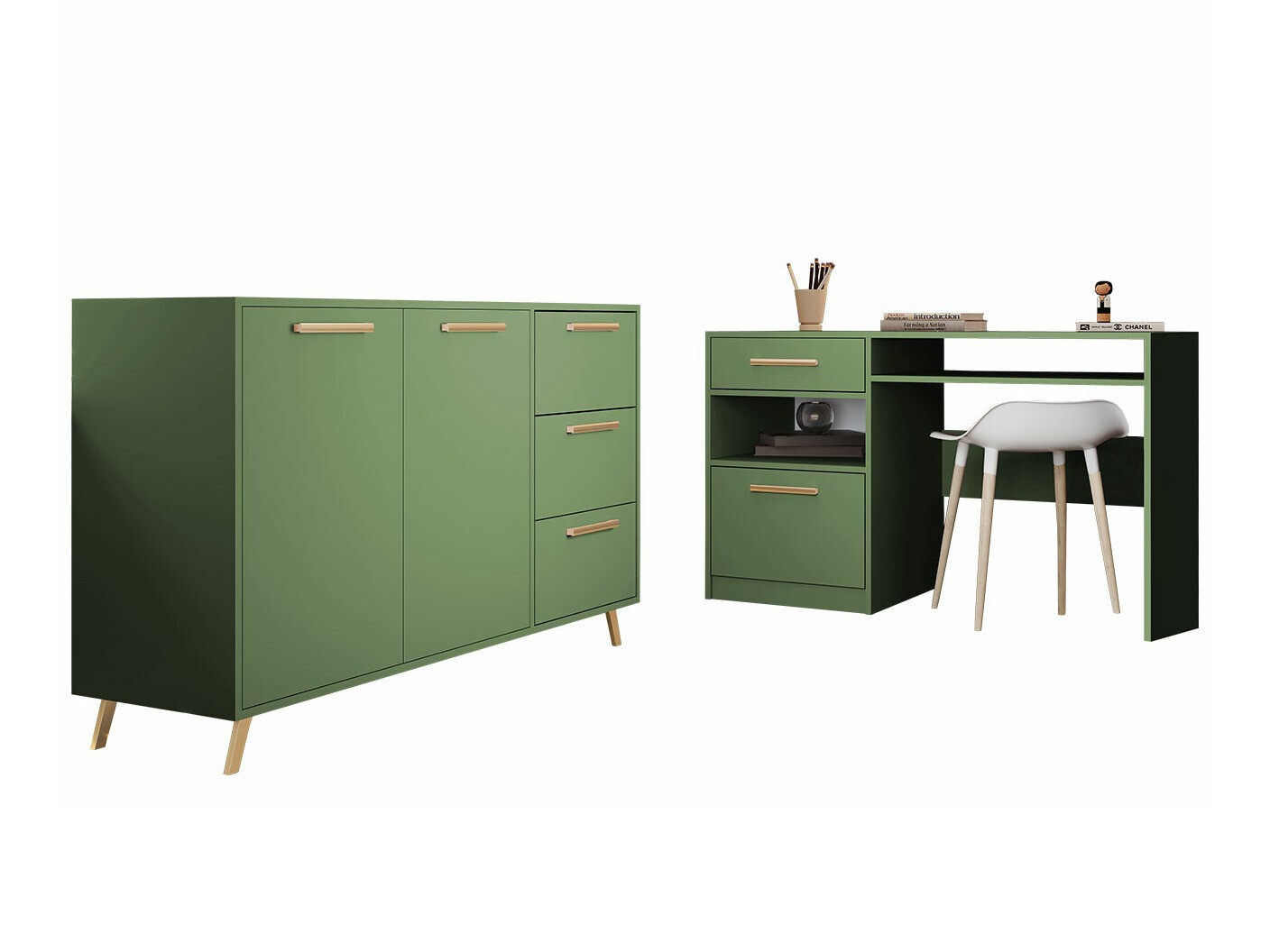 Furniture set Delbalo 105 (Green)